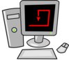Computer With Arrow Clip Art